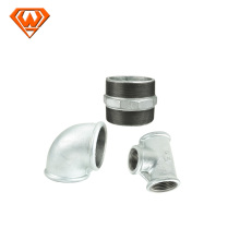 Plumbing fitting cast malleable iron pipe fitting Galvanized tee